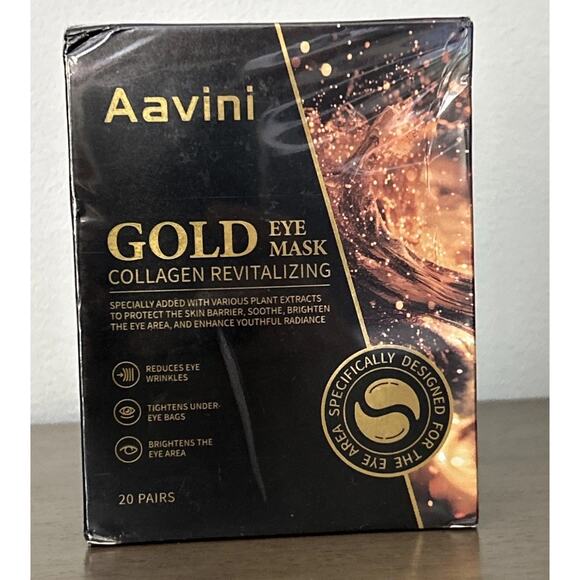 Aavini Collagen Revitalizing Gold Eye Mask (20 Pairs) - Dark circler eye paches - Picture 2 of 12